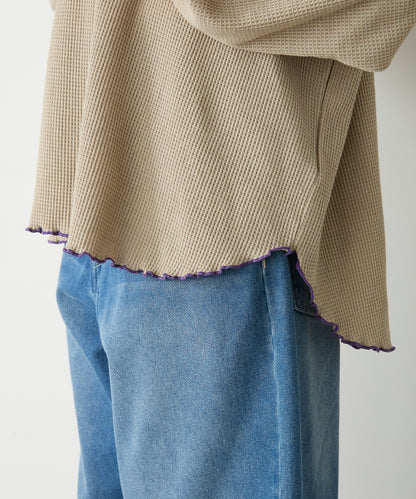 forksy. Oversized Waffle Tee - Image 99