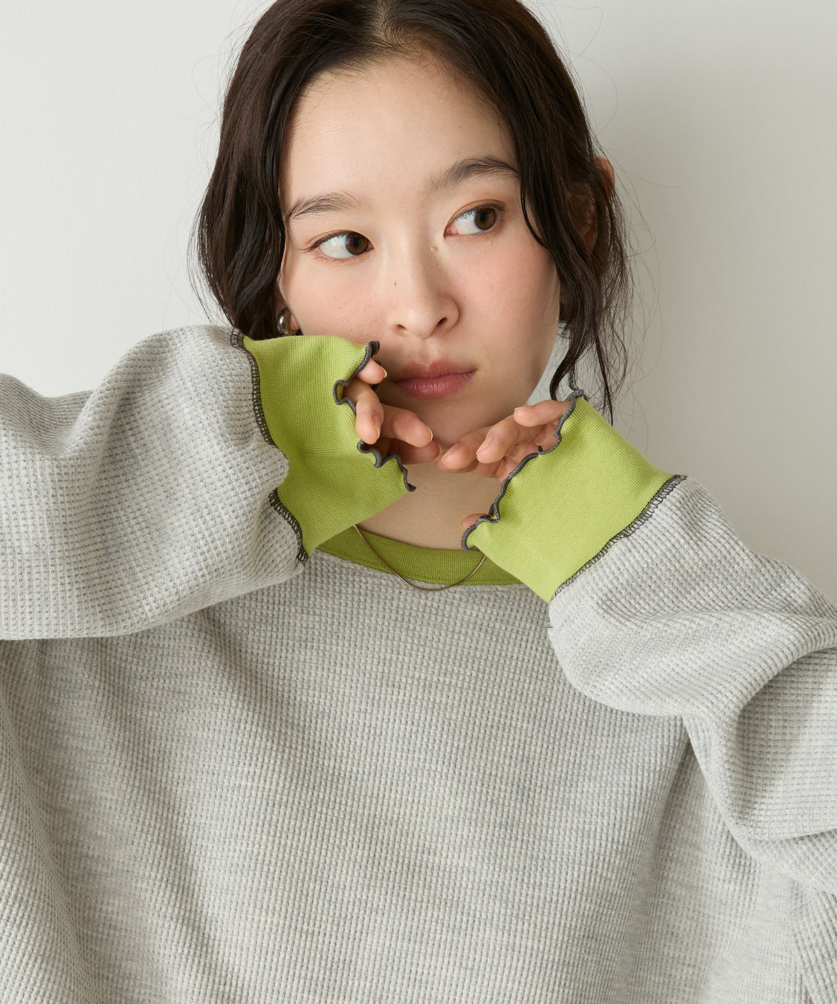 forksy. Oversized Waffle Tee - Image 49