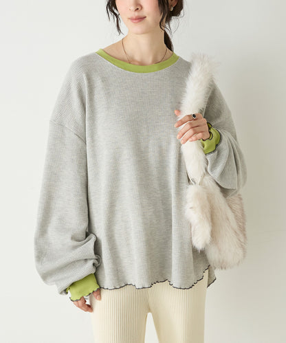 forksy. Oversized Waffle Tee - Image 50