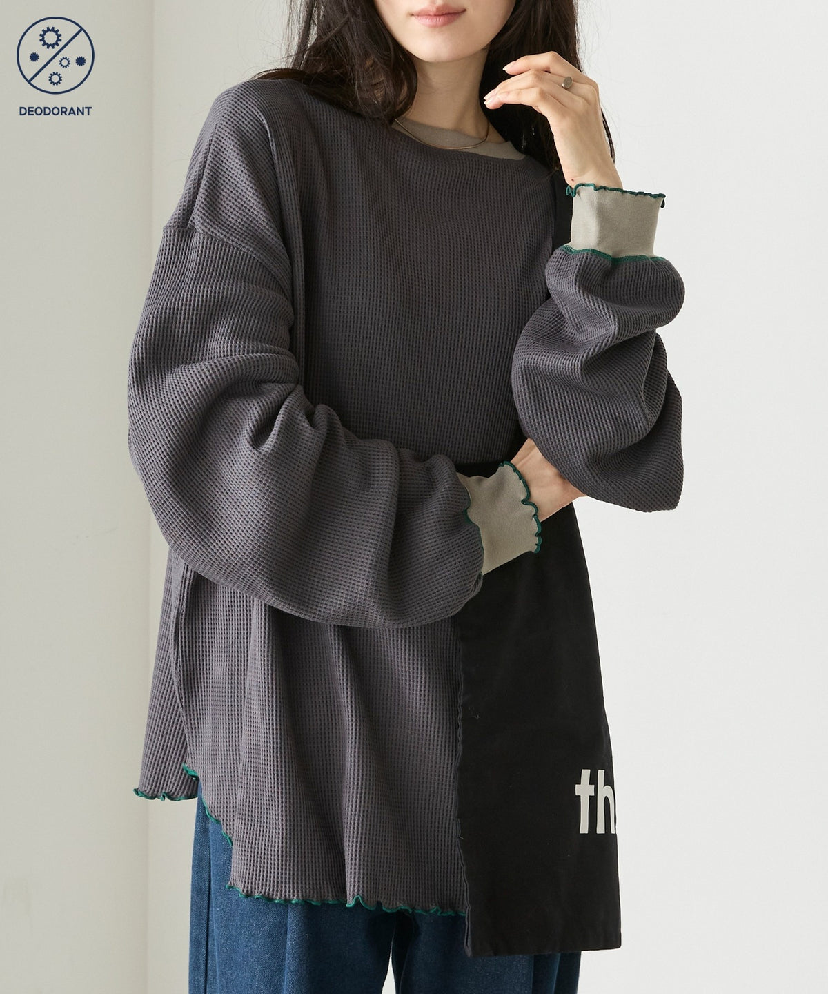 forksy. Oversized Waffle Tee - Image 57