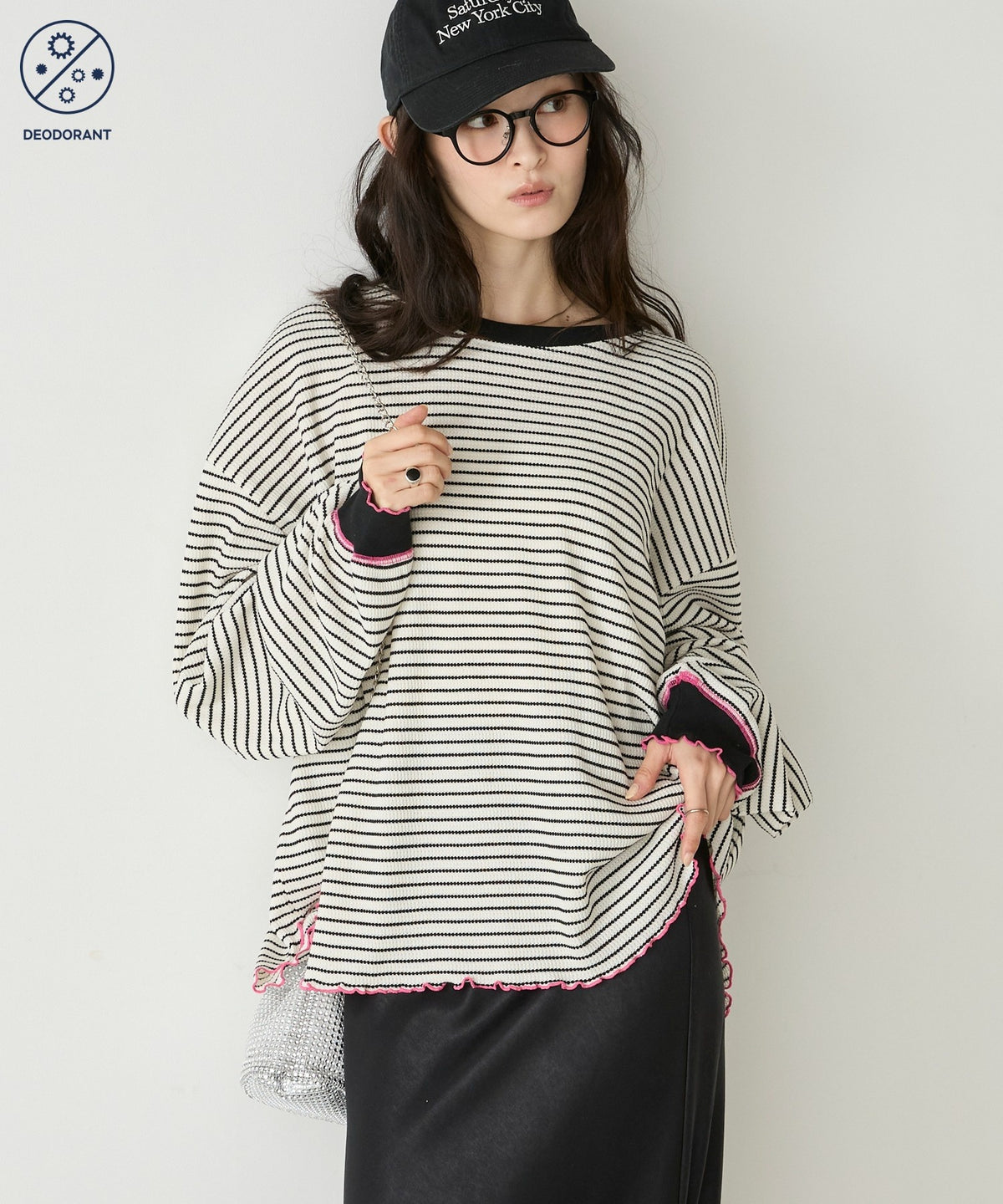 forksy. Oversized Waffle Tee - Image 12