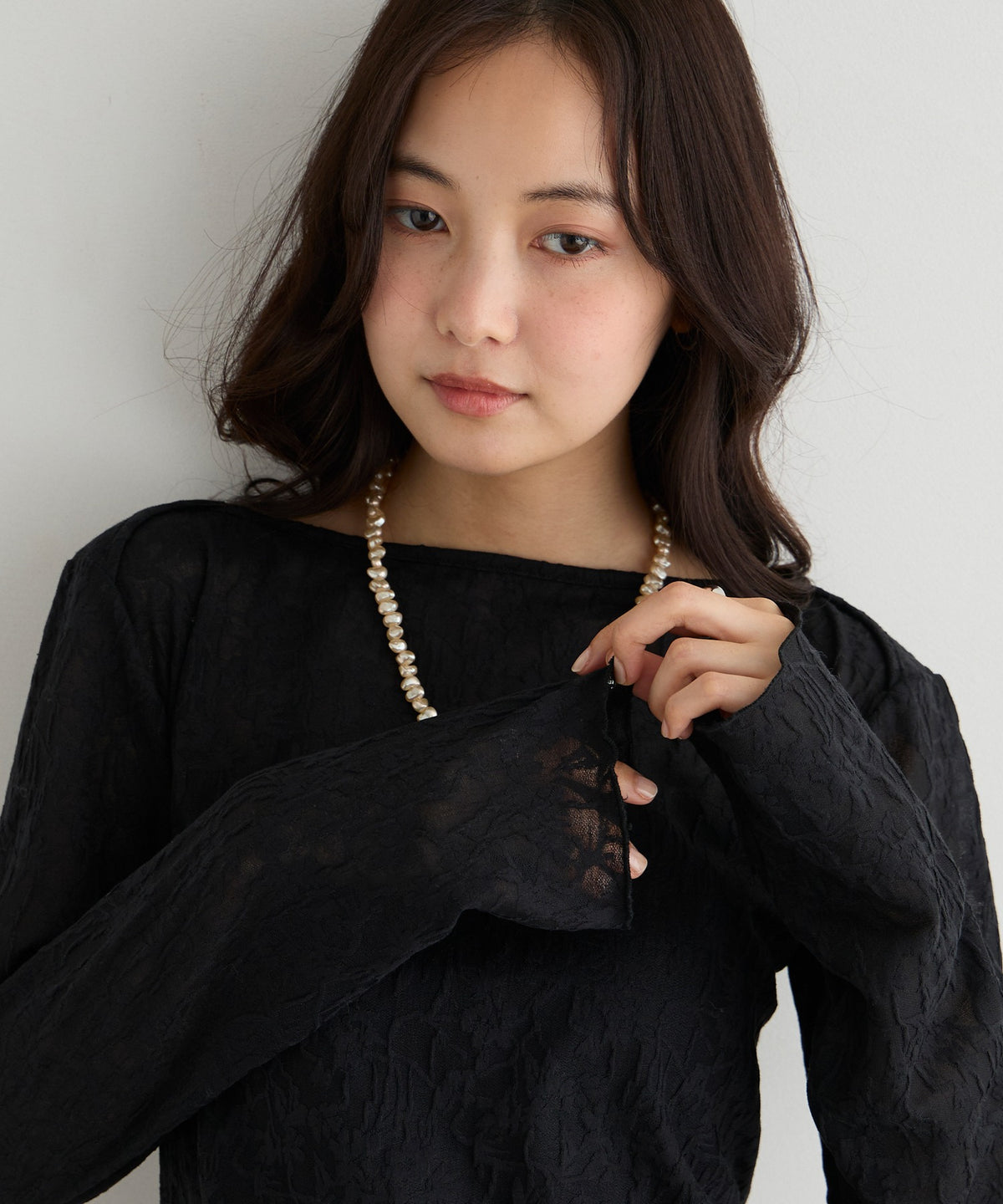forksy. flower lace 船領木耳邊Top - Image 23