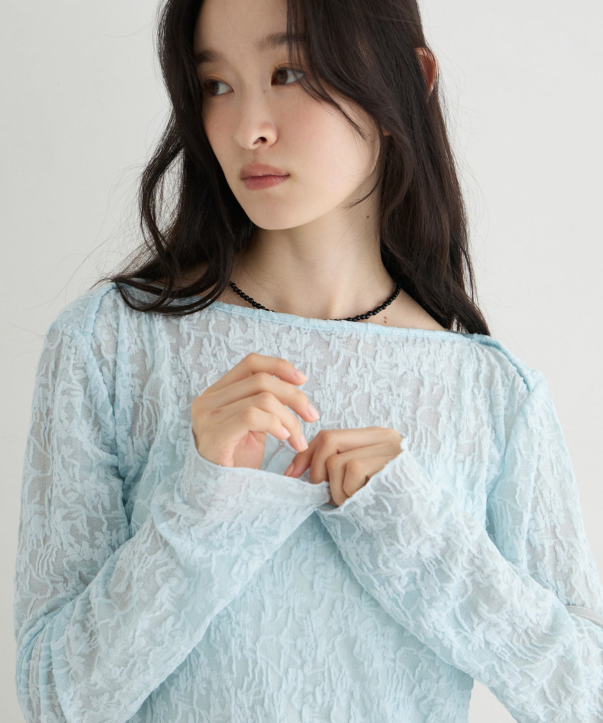 forksy. flower lace 船領木耳邊Top - Image 45