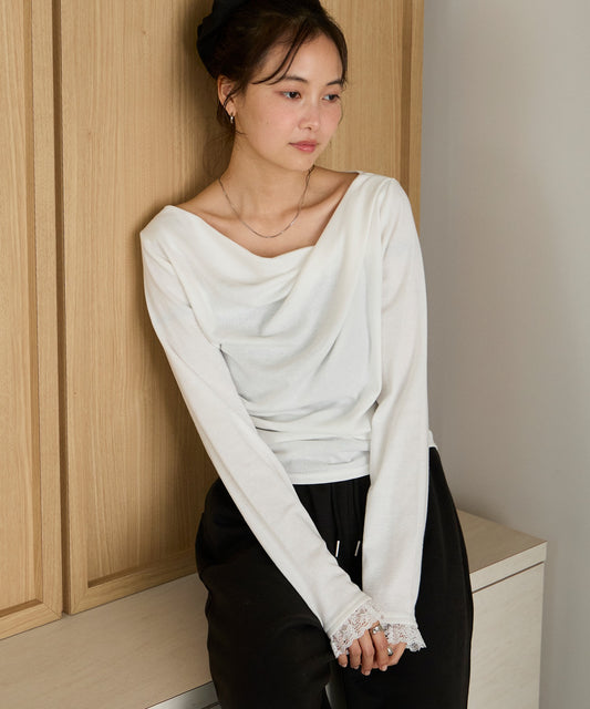 forksy. 垂墜領Lace袖口Top - Image 1