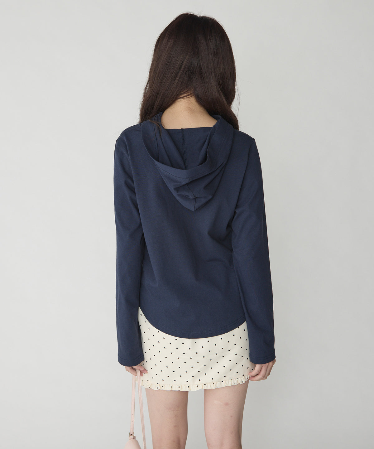 unblend 彩色紐 Henley Neck Hoodie Top - Image 22