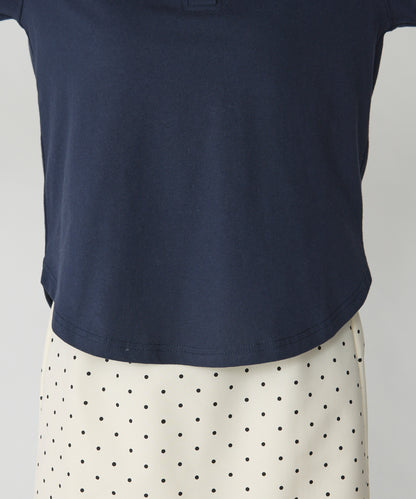 unblend 彩色紐 Henley Neck Hoodie Top - Image 52