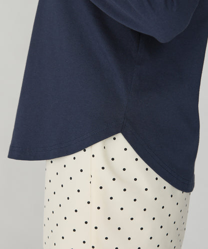 unblend 彩色紐 Henley Neck Hoodie Top - Image 56