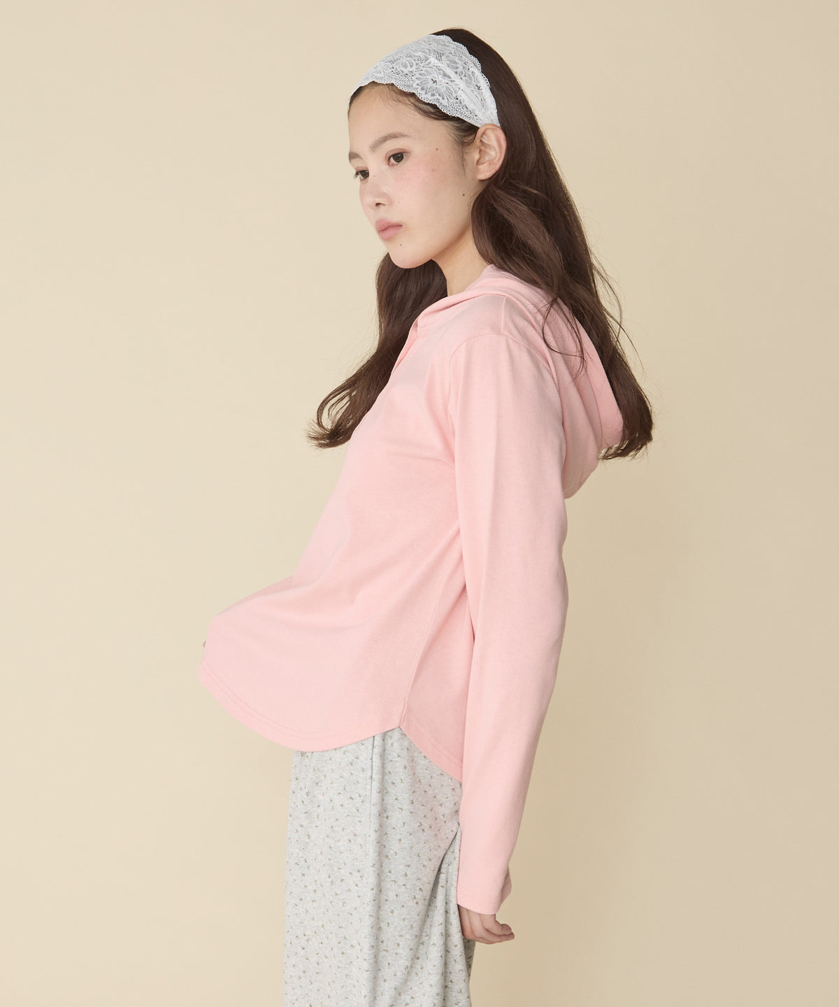 unblend 彩色紐 Henley Neck Hoodie Top - Image 34