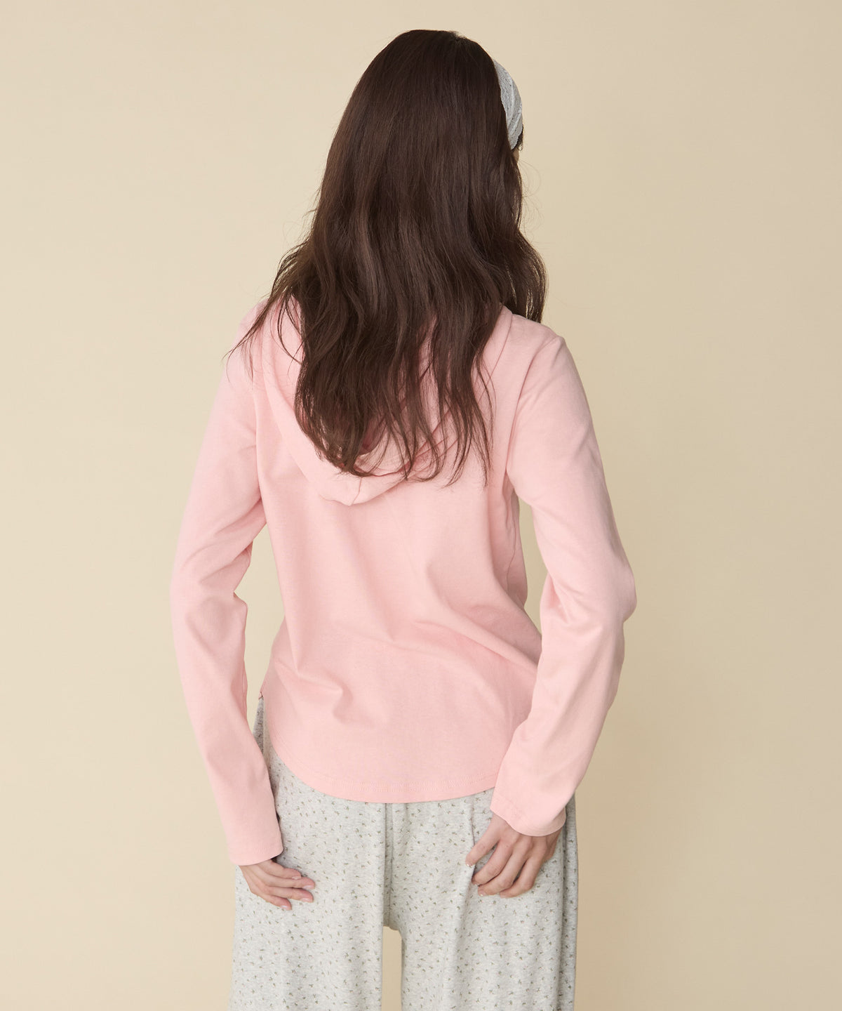 unblend 彩色紐 Henley Neck Hoodie Top - Image 35