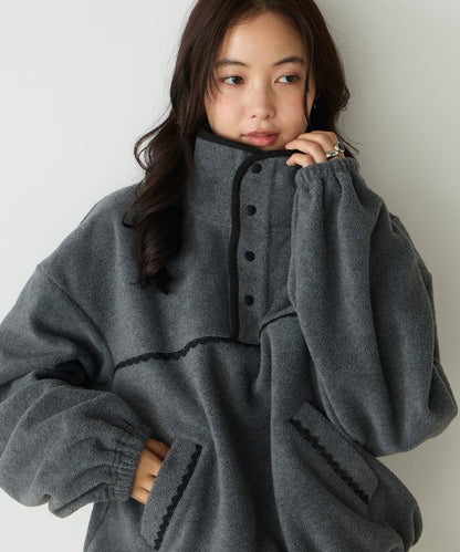 forksy. lace fleece pullover - Image 3