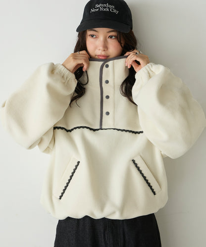 forksy. lace fleece pullover - Image 20