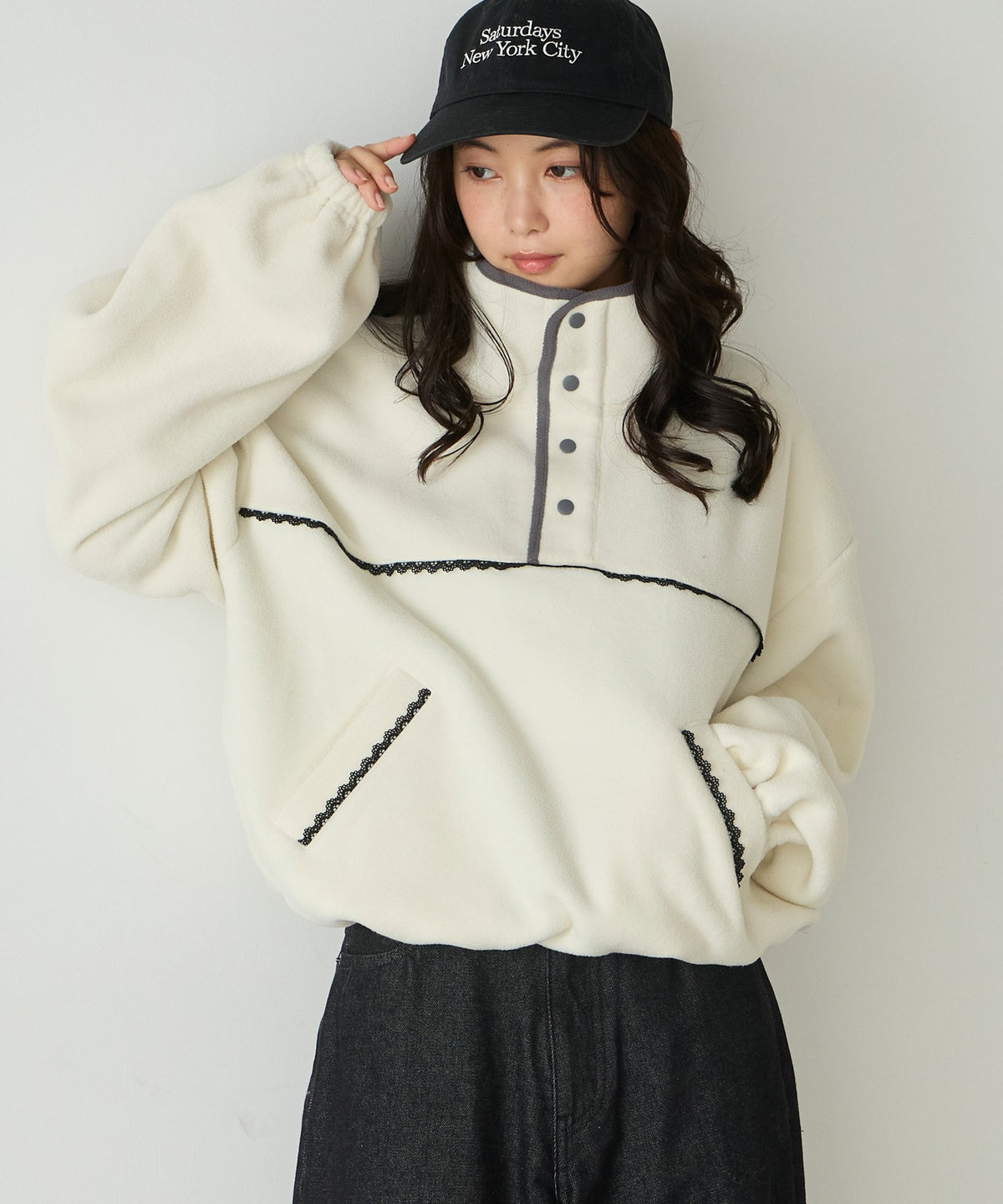 forksy. lace fleece pullover - Image 22
