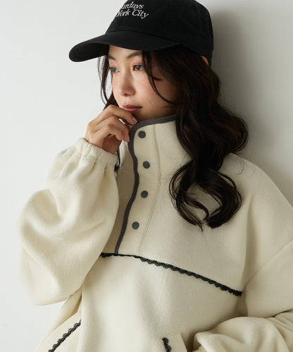 forksy. lace fleece pullover - Image 27