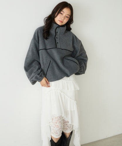forksy. lace fleece pullover - Image 13