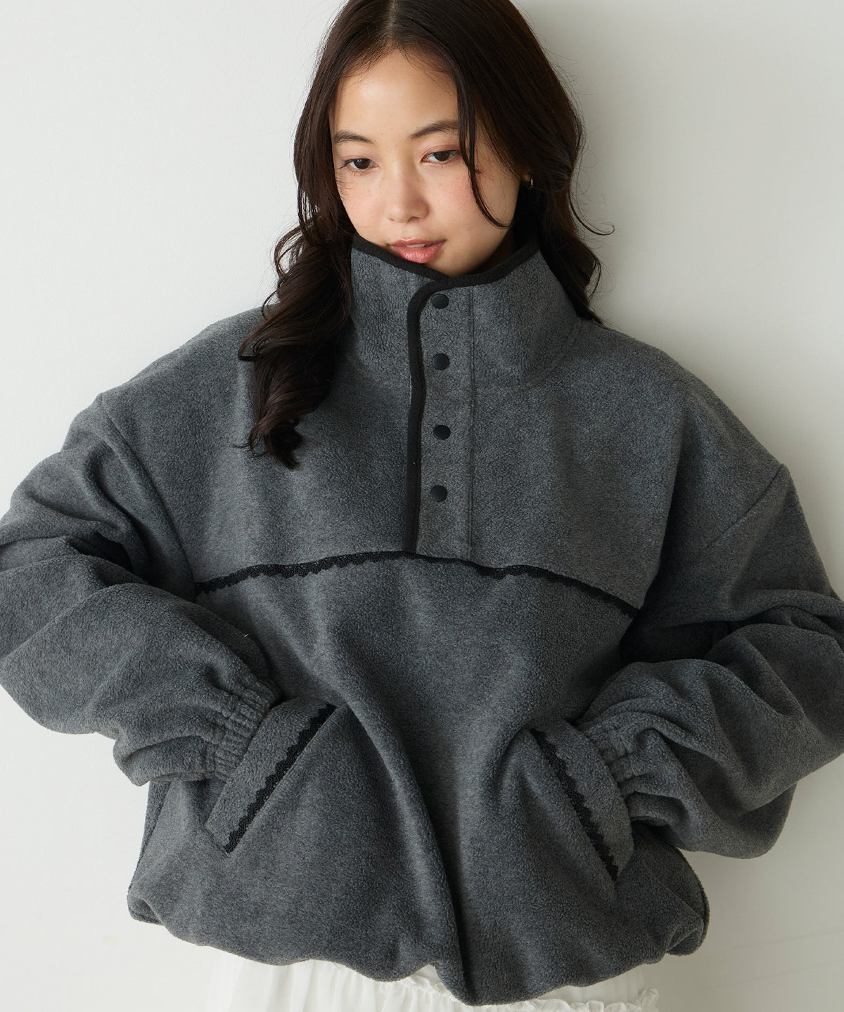 forksy. lace fleece pullover - Image 15
