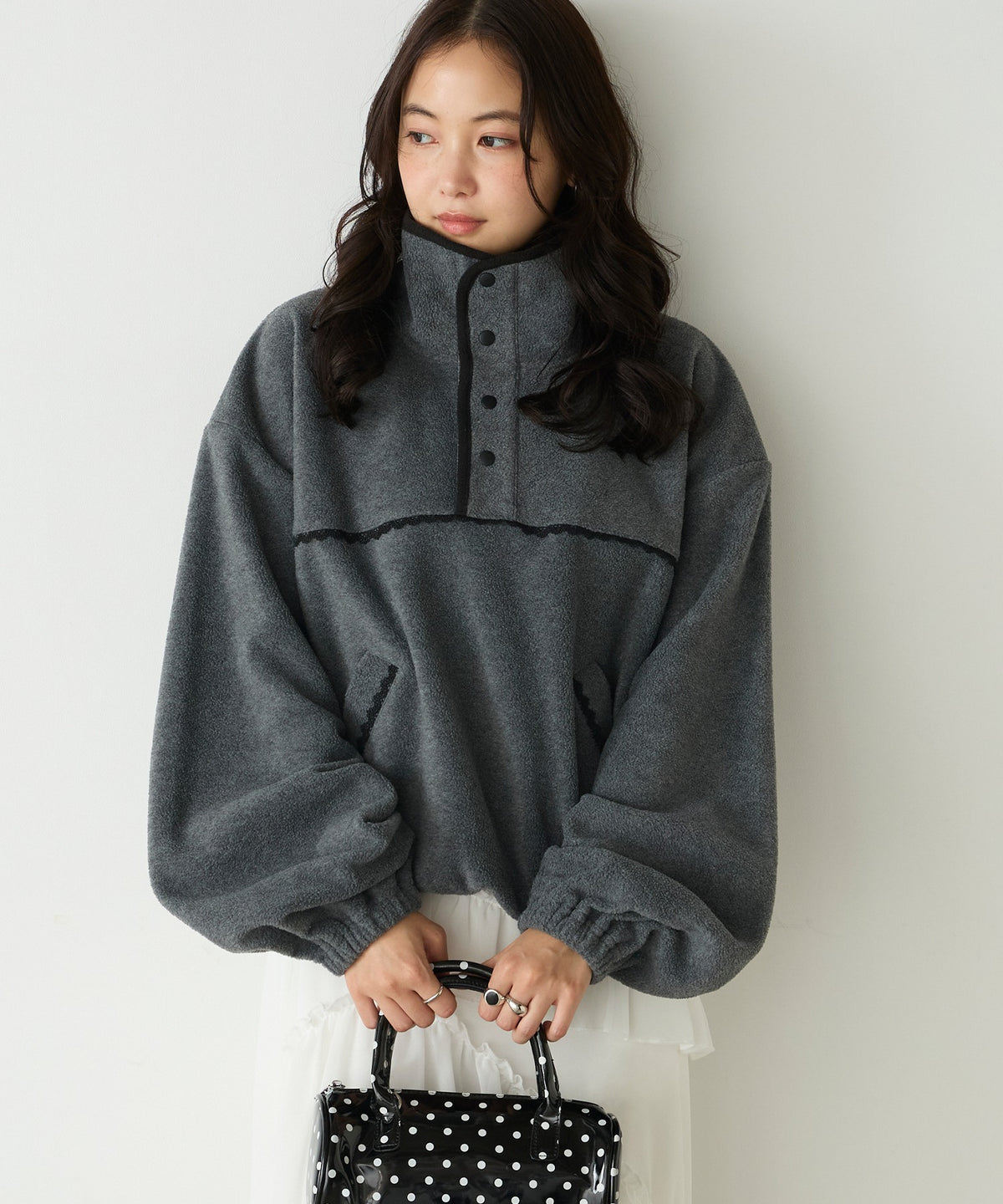 forksy. lace fleece pullover - Image 16