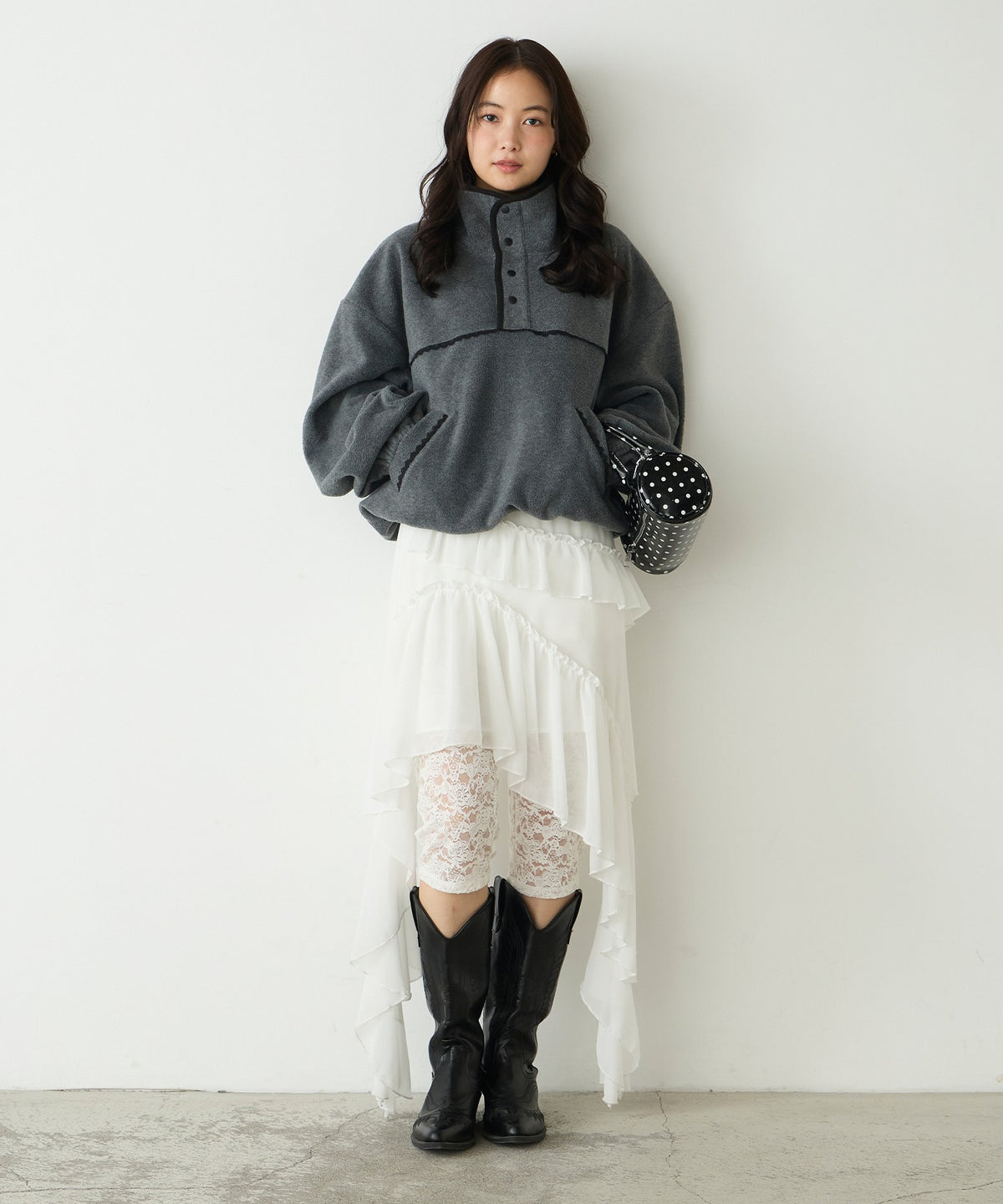 forksy. lace fleece pullover - Image 19