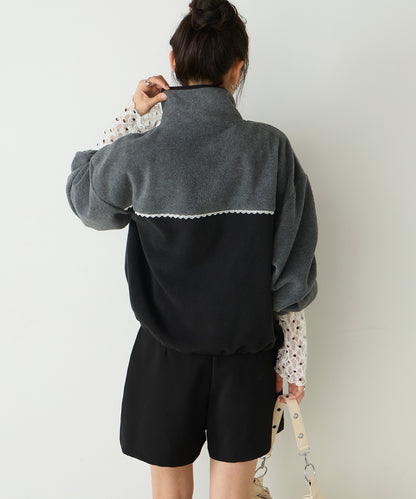 forksy. lace fleece pullover - Image 10