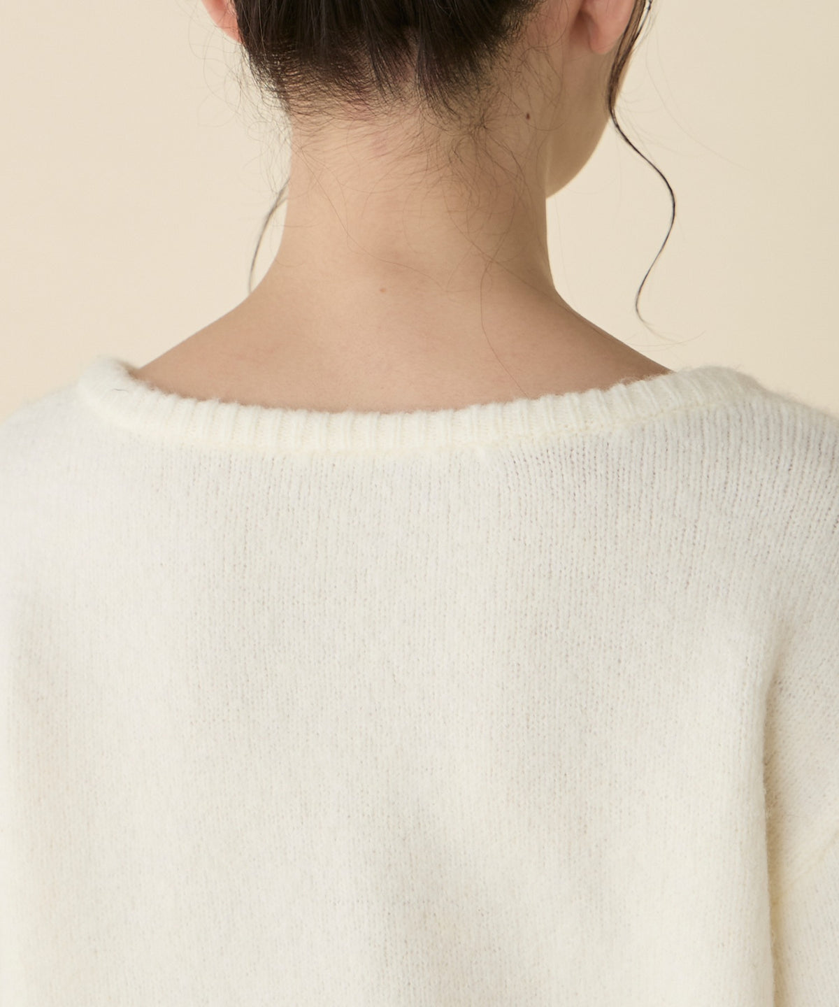 unblend Faux-layered lace V-neck knit - Image 68