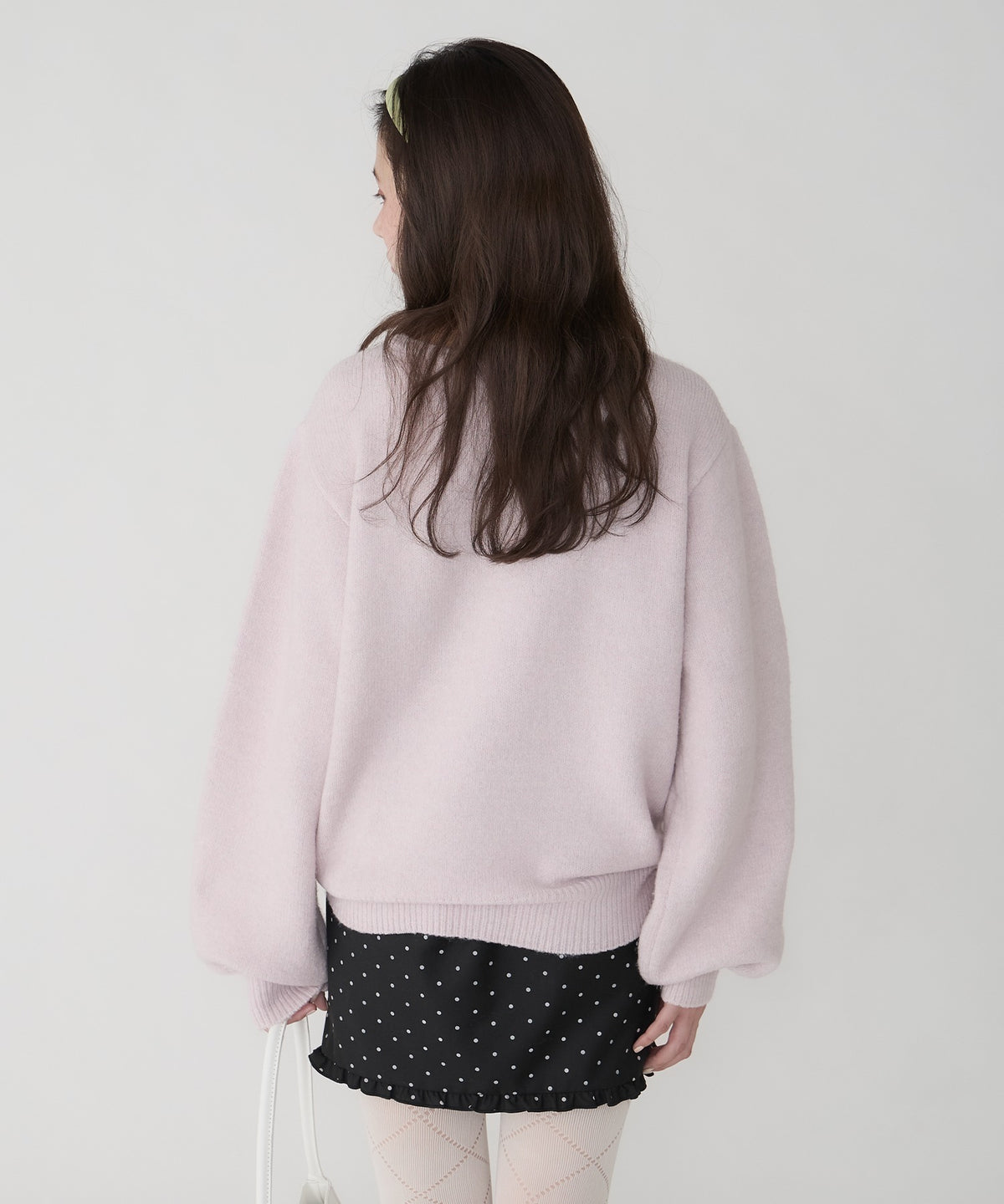 unblend Faux-layered lace V-neck knit - Image 39