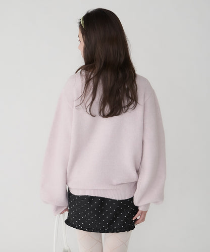 unblend Faux-layered lace V-neck knit - Image 39