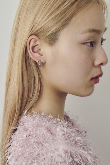 GOLDY Mini ribbon one-touch Earrings