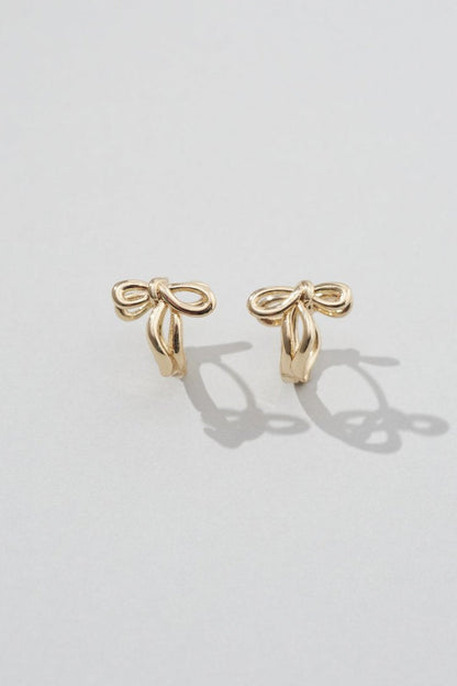 GOLDY Mini ribbon one-touch Earrings
