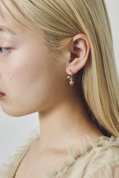 GOLDY Flower motif Earrings