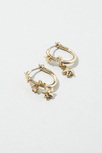 GOLDY Flower motif Earrings