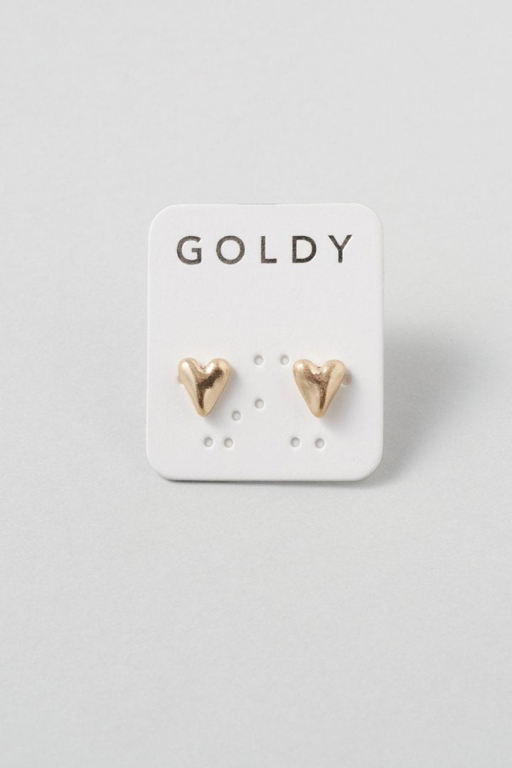 GOLDY petite heart earrings