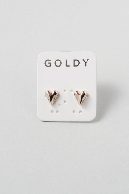 GOLDY petite heart earrings