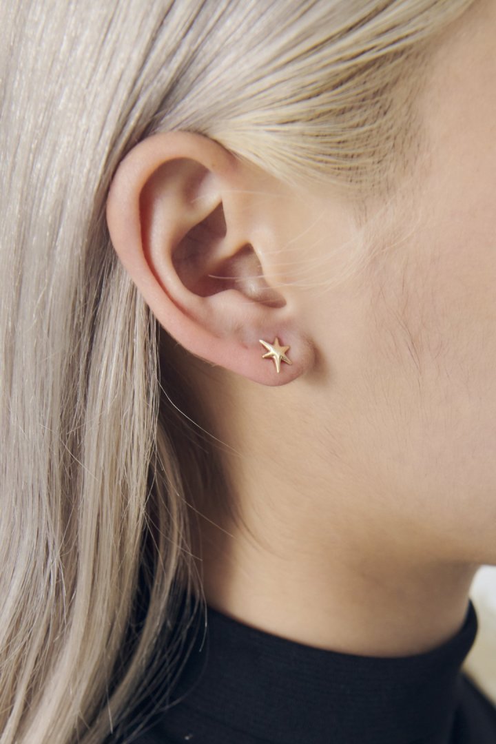 GOLDY petite star earrings