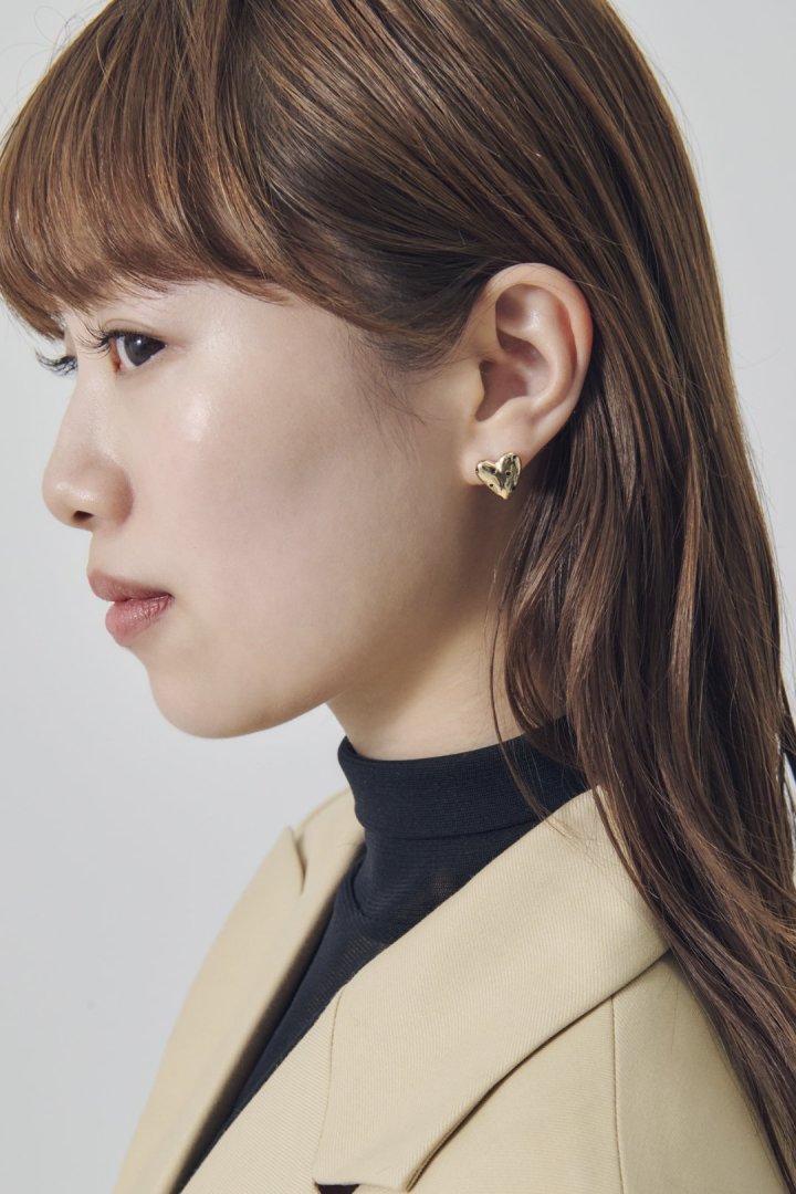 GOLDY ドット ハート メタル ピアス - Image 6