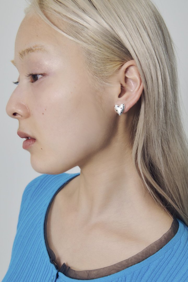 GOLDY ドット ハート メタル ピアス - Image 8