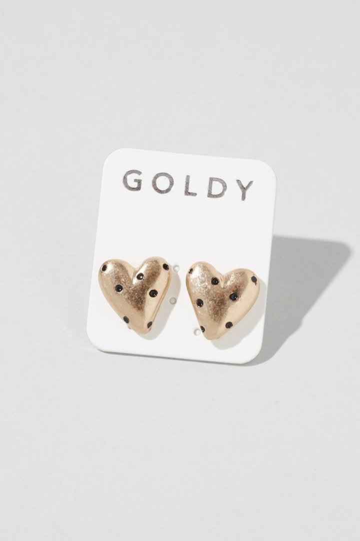 GOLDY ドット ハート メタル ピアス - Image 10