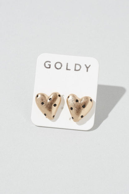 GOLDY ドット ハート メタル ピアス - Image 10