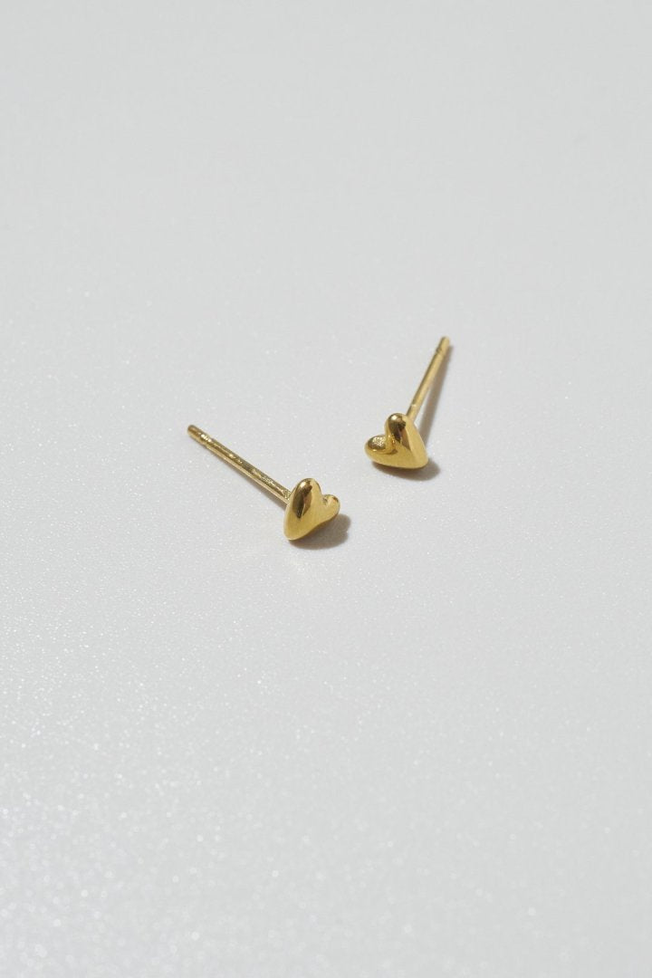 [Stainless] GOLDY Petite Heart Earrings - Image 10