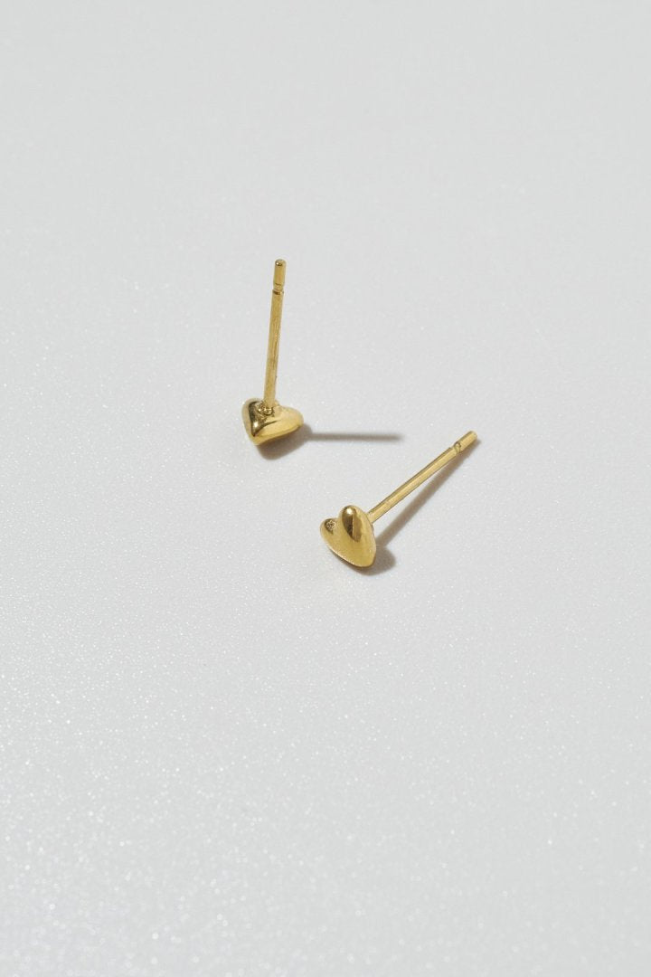 [Stainless] GOLDY Petite Heart Earrings - Image 11