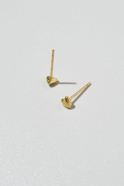 [Stainless] GOLDY Petite Heart Earrings - Image 11