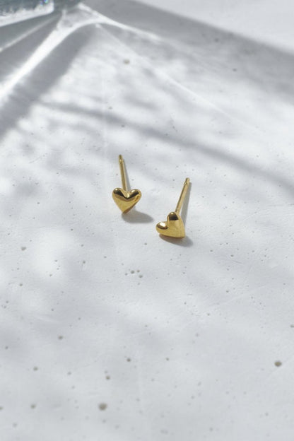 [Stainless] GOLDY Petite Heart Earrings - Image 12