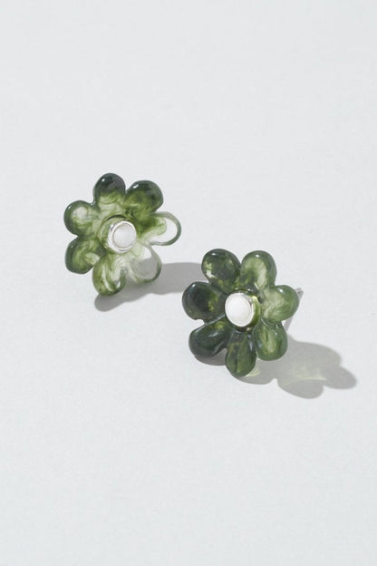 GOLDY puffy bloom earrings - Image 2