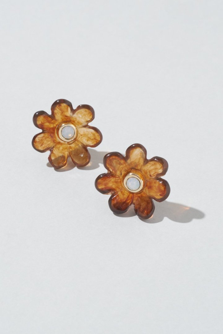 GOLDY puffy bloom earrings - Image 3