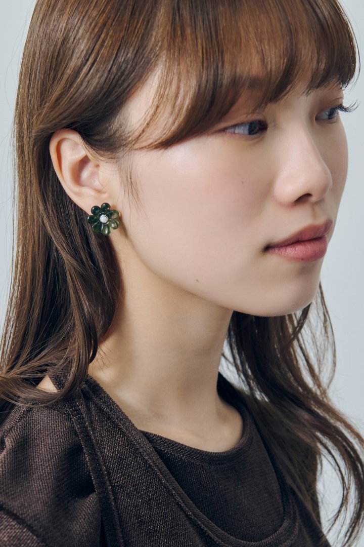 GOLDY puffy bloom earrings - Image 9