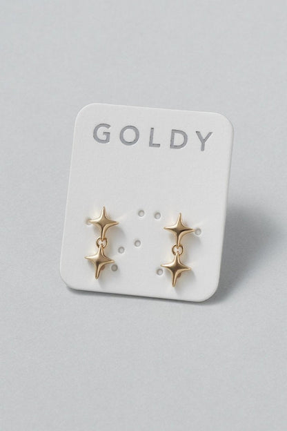 GOLDY double twinkle earrings - Image 3