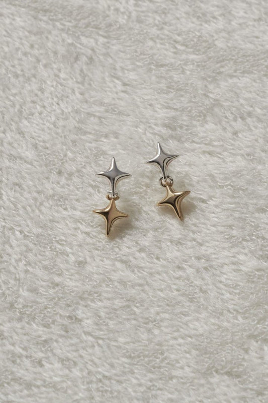 GOLDY double twinkle earrings - Image 1