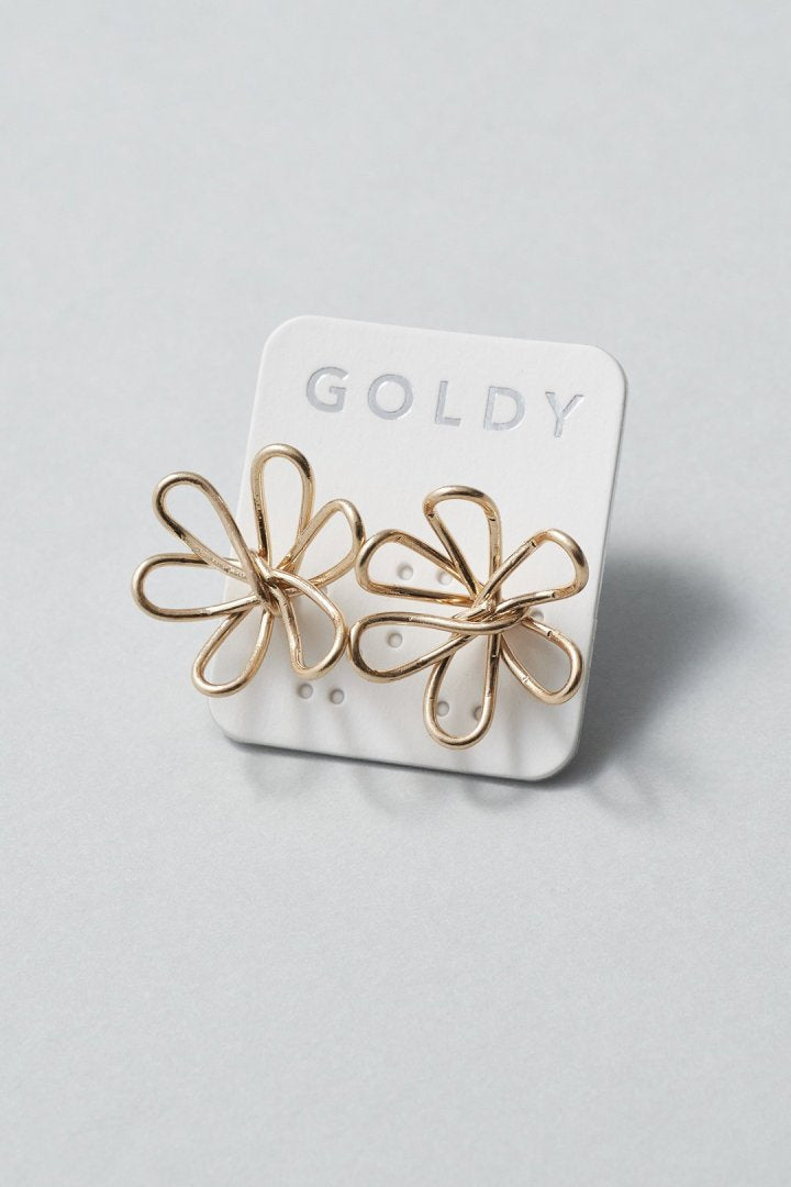 GOLDY カット アウト フラワー ピアス - Image 14