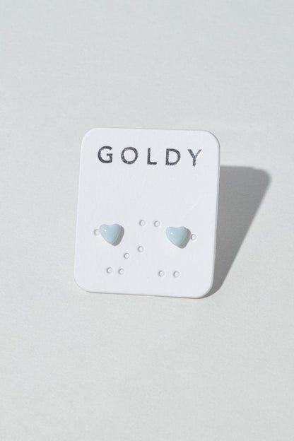 GOLDY プチ カラー ハート ピアス - Image 3