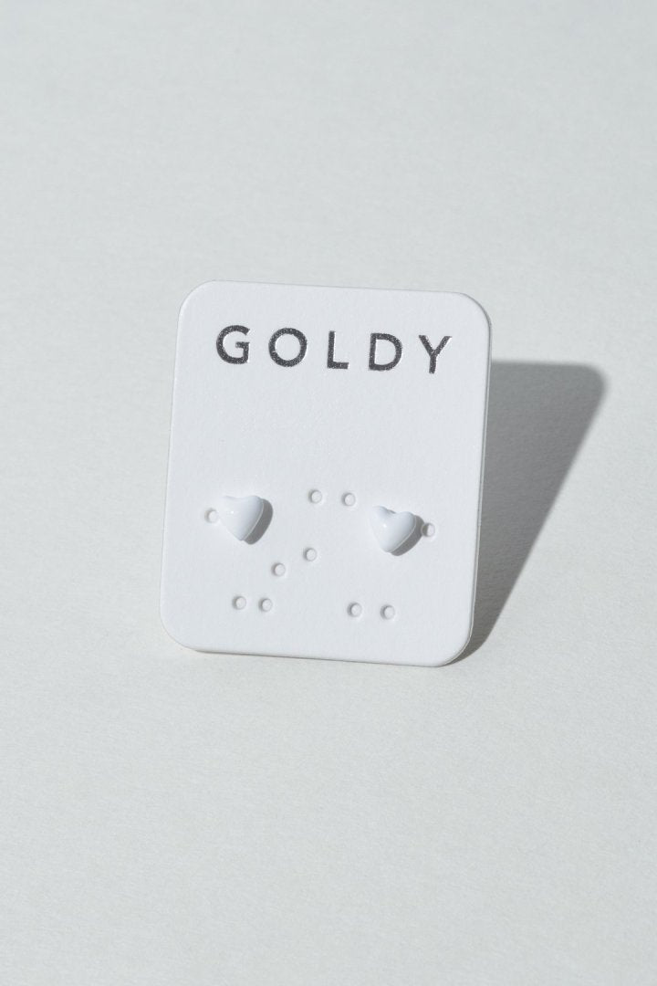 GOLDY プチ カラー ハート ピアス - Image 4