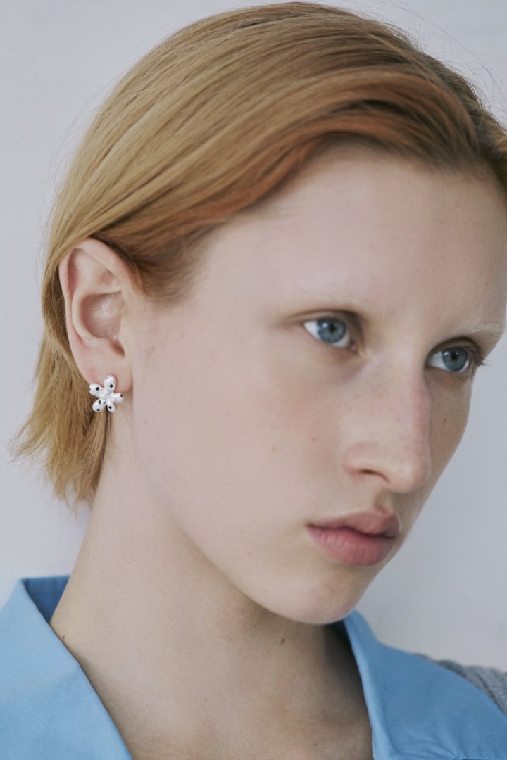 GOLDY 波點花花 earrings - Image 6