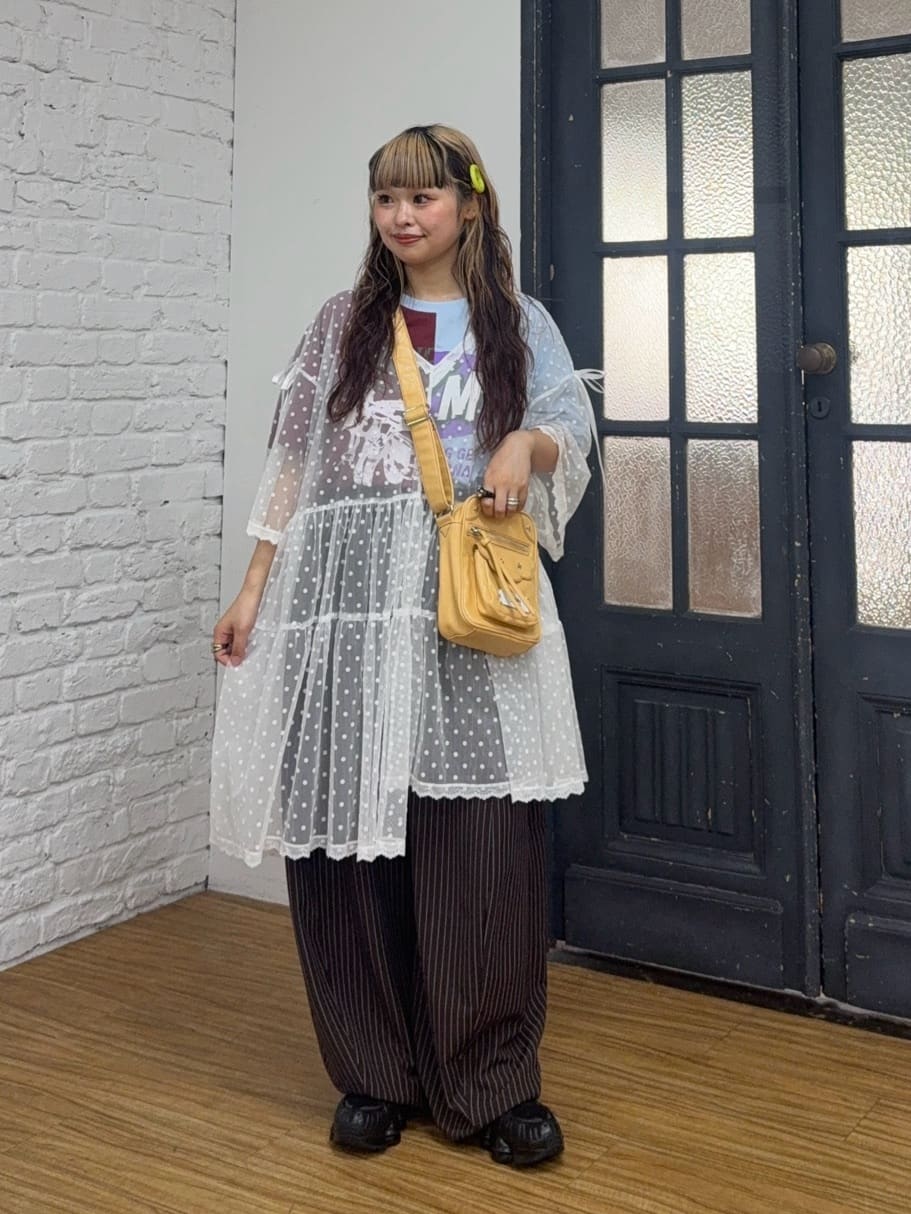 CIAOPANIC 波點薄紗Remakte T-shirt 裙 - Image 29